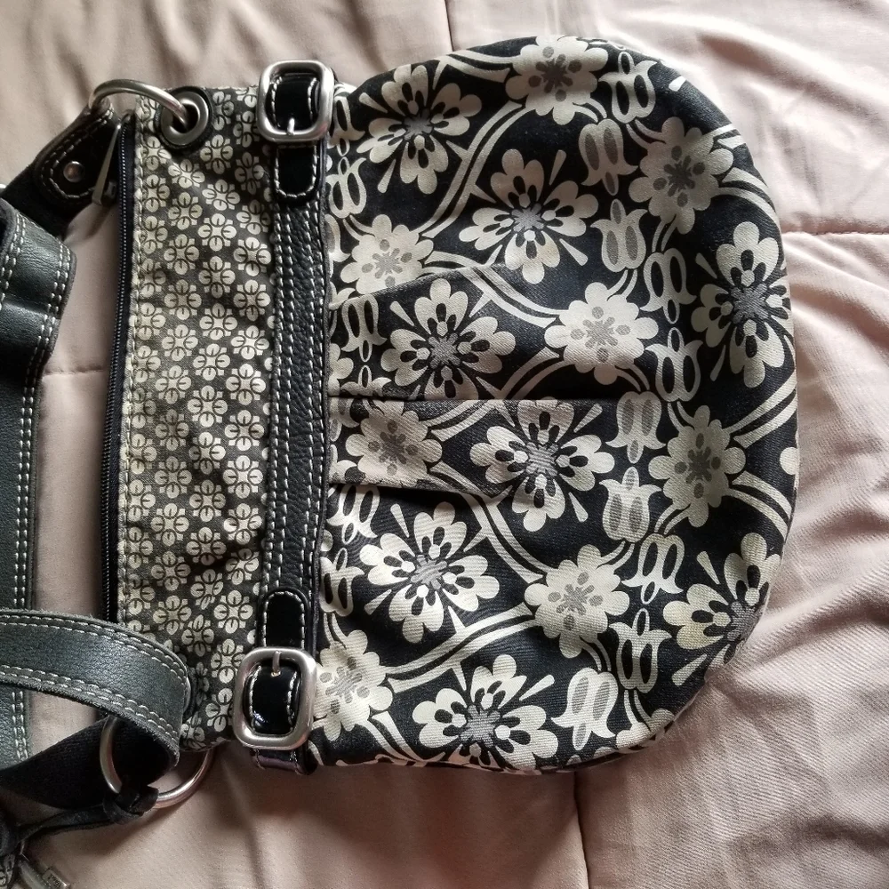 Fossil canvas shoulder bag - Picture 3 of 10